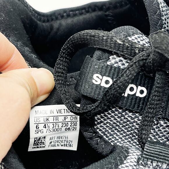 Adidas Womens 6 Black Gray Cloudfoam Pure 2.0 Running Shoes Sneakers Athletic - Picture 4 of 11